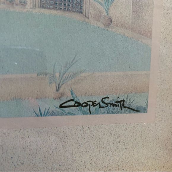 🌵• 2 - VINTAGE 90s Aztec Southwest scenic pictures art • - Picture 4 of 10